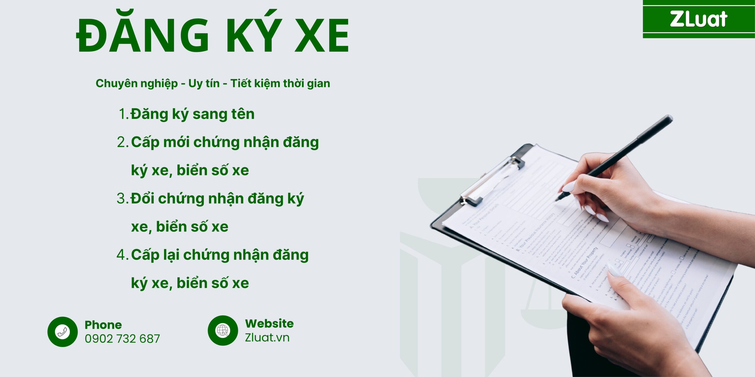 Dịch vụ trọn gói Đăng ký xe máy, xe ô tô, các loại xe tương tự tại khu vực xã Nhuận Đức, Thành phố Hồ Chí Minh<br><br> - Ảnh 1