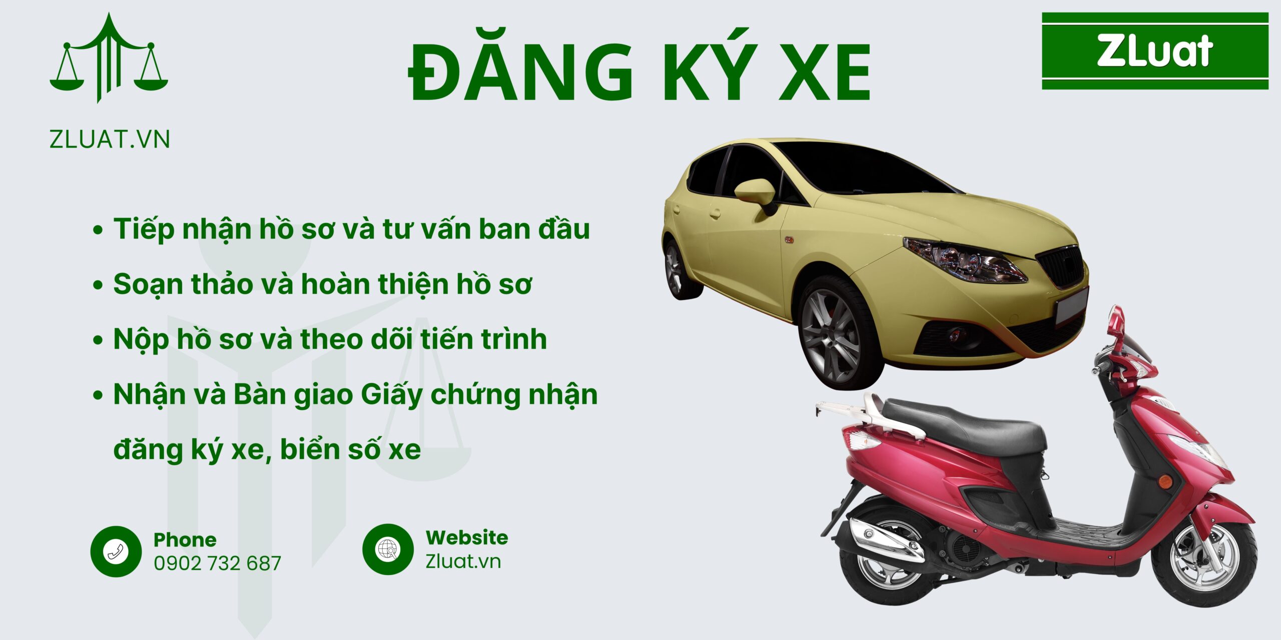 Trọn gói dịch vụ luật sư Đăng ký xe máy, xe ô tô,.. ở xã Tân An Hội, Thành phố Hồ Chí Minh<br><br> - Ảnh 1